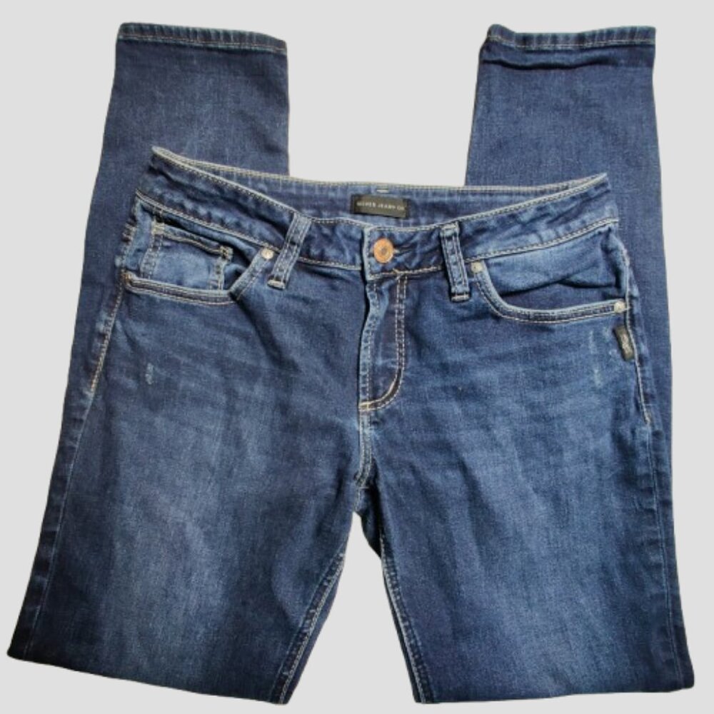 Silver Jeans Co Boyfriend Women’s Blue Denim Jeans W30 L29 Stretch Cotton